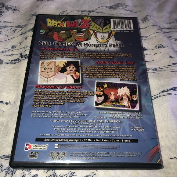Dragon Ball Z - Cell Games - A Moment's Peace [DVD] SH2 #K. - Picture 2 of 6